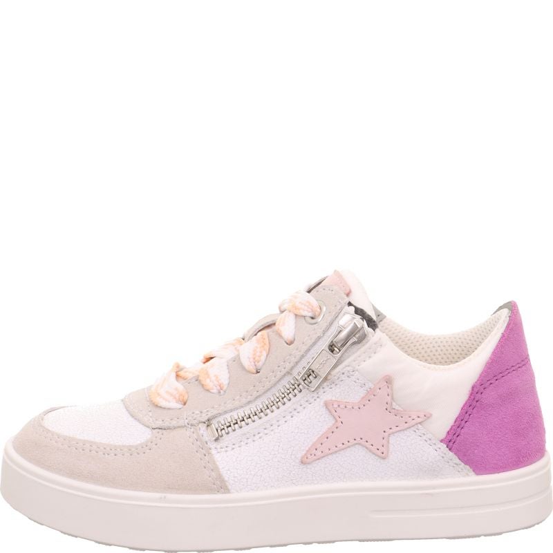 Superfit STELLA Mädchen Sneaker low - Material: Leder/Sonstiges Material/Textil in Mehrfarbig