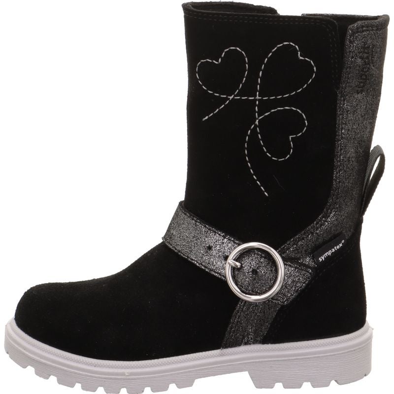 Superfit SPIRIT Girls Boot - Material: Leather/Textil in Black