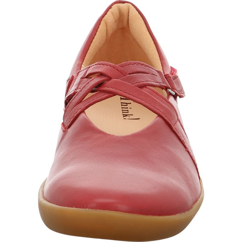 Think NATURE Woman Ballerina - Material: Leather in Red