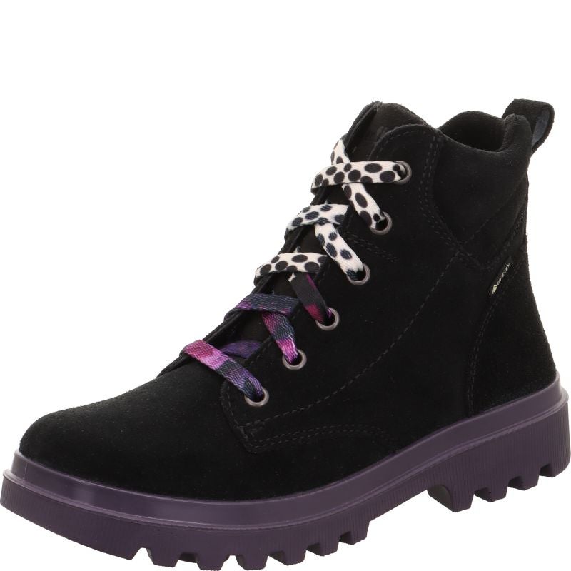 Superfit ABBY NOVA Mädchen Boots - Material: Leder/Textil in Schwarz