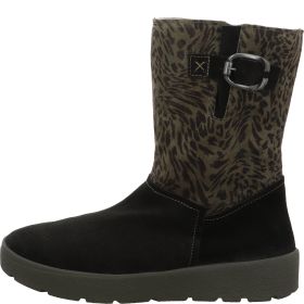 Think! CREPES Damen Stiefelette - Material: Leder in Schwarz