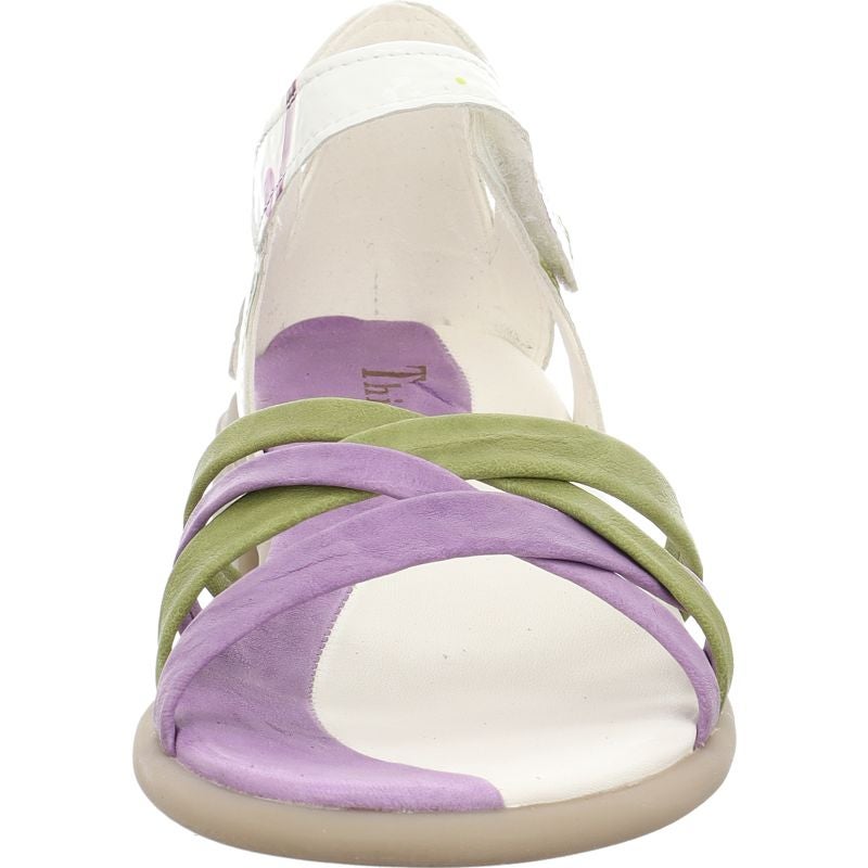 Think KAMAA Woman Strap sandal - Material: Leather in Multi Colour