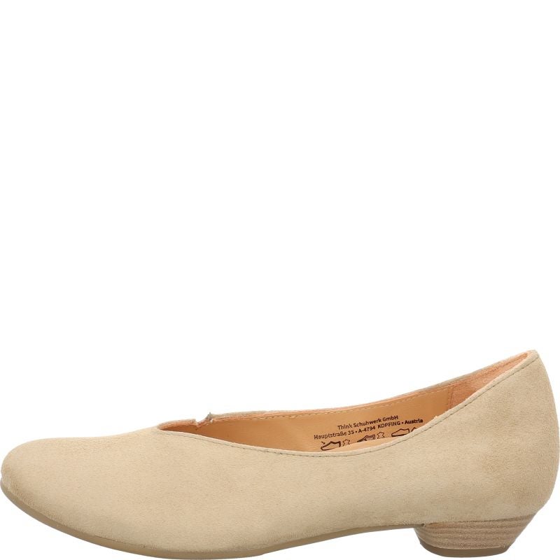 Think GRACE Woman Pumps - Material: Leather in Beige