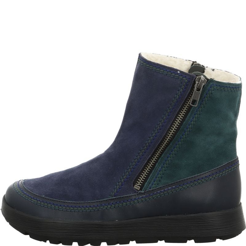 Think COMODA Woman Ankle boot - Material: Leather in Blue