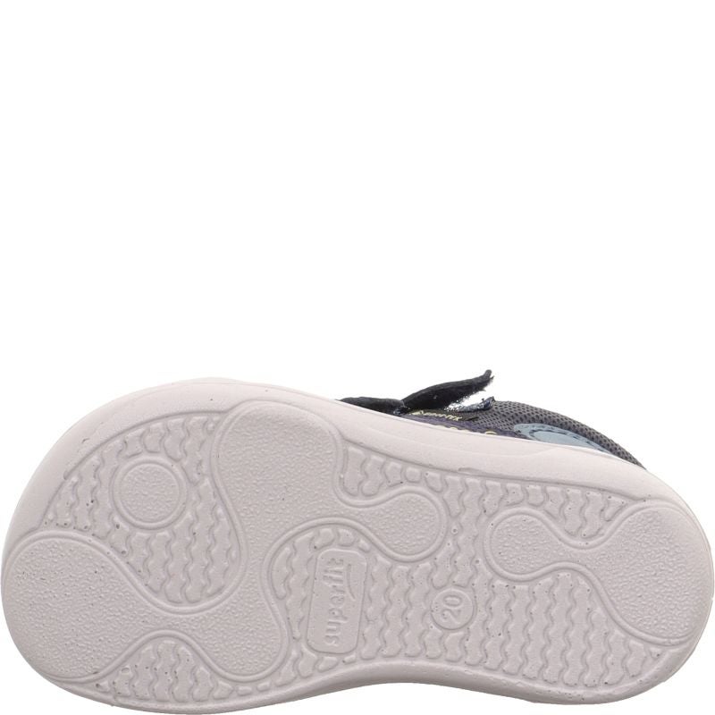 Superfit SUPERFREE Unisex, Boys Sneakers high - Material: Leather/Textil in Blue
