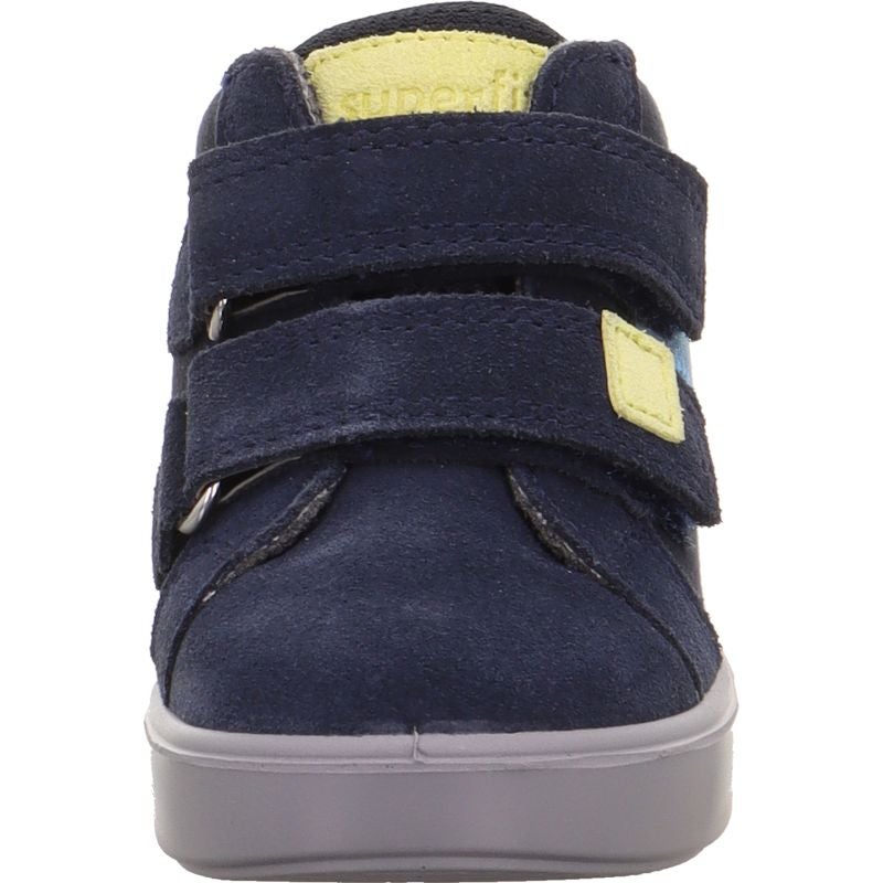Superfit SUPIES Jungen Sneaker high - Material: Leder/Sonstiges Material/Textil in Blau
