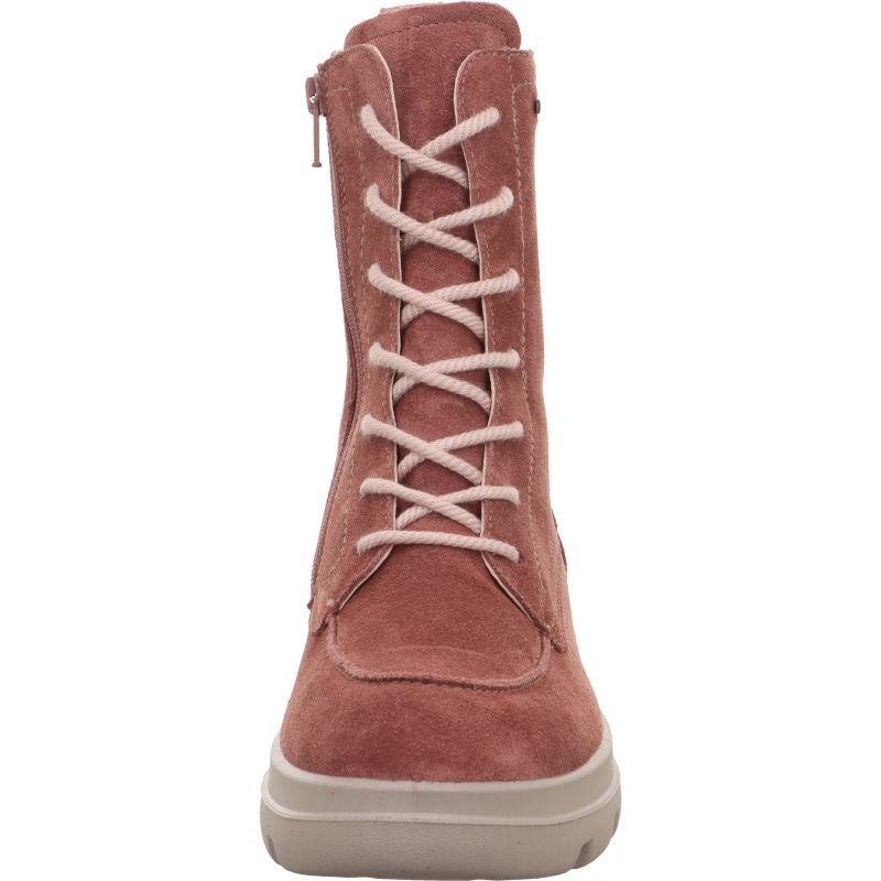 legero ANGELINA Damen Schnürboots - Material: Leder in Rosa