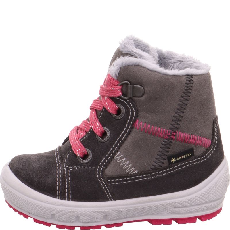 Superfit GROOVY Girls Boot - Material: Leather/Textil in Grey