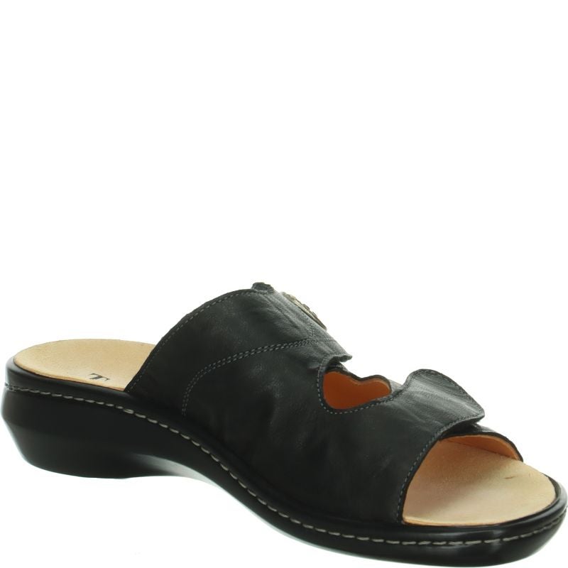 Think CAMILLA DAMEN Woman Mules - Material: Leather in Black