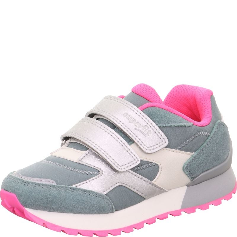 Superfit DASH Sneaker low - Material: Leder/Sonstiges Material/Textil in Grün