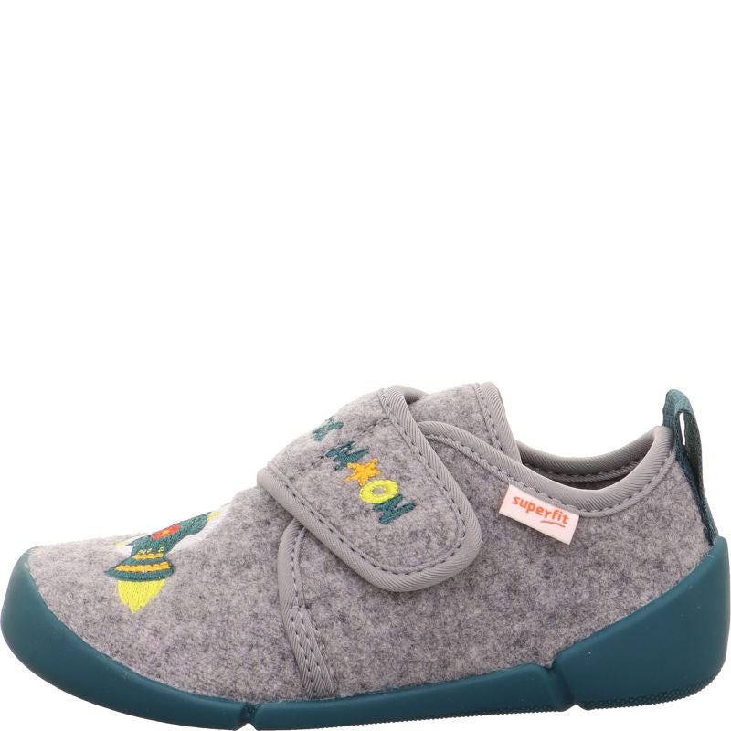 Superfit VENTI Jungen Hausschuh - Material: Textil in Grau