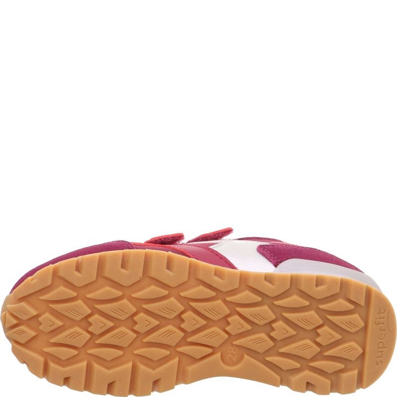 Superfit DASH Mädchen Sneaker low - Material: Leder/Sonstiges Material/Textil in Rot