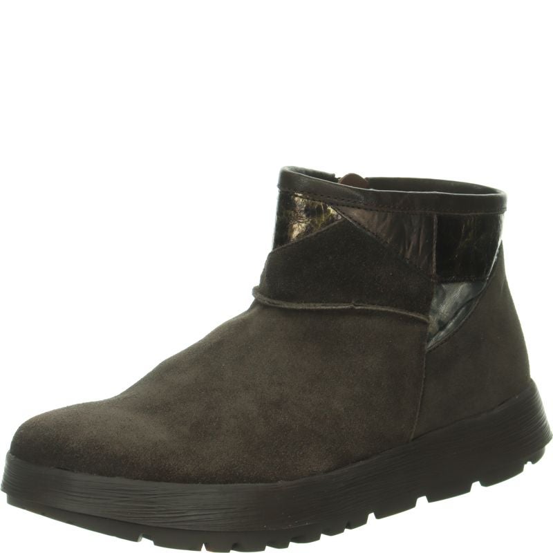 Think COMODA Woman Ankle boot - Material: Leather in Brown