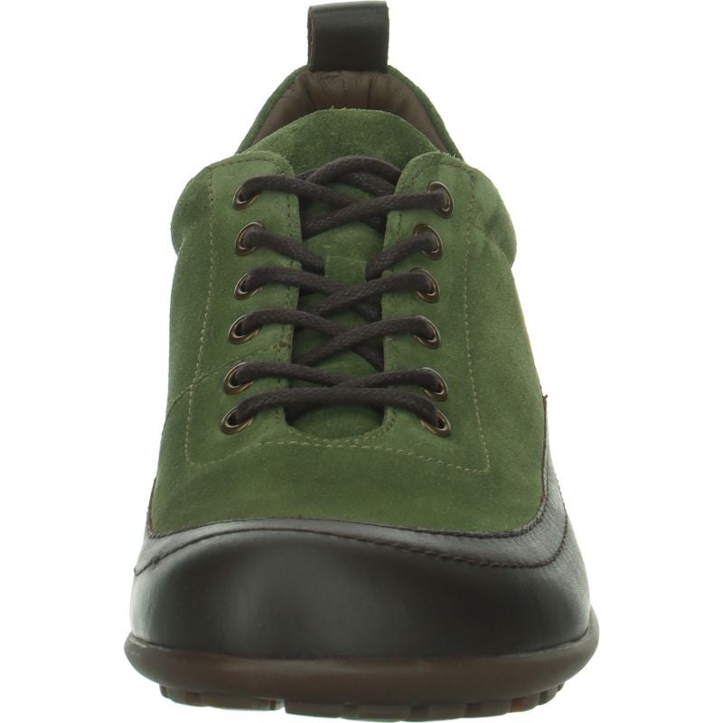 Think! KONG Herren Schnürschuh - Material: Leder in Grün