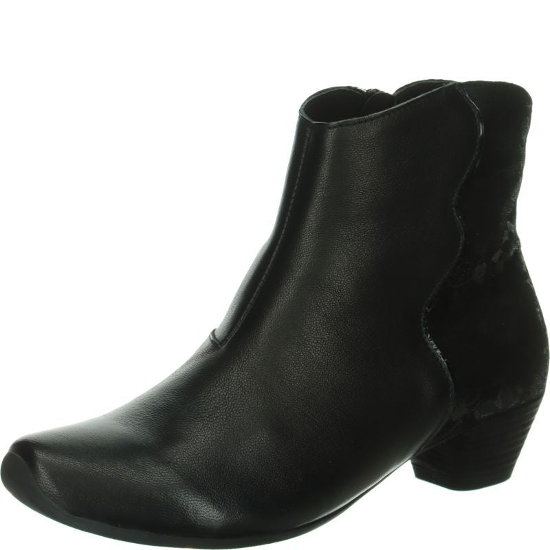 Think AIDA DAMEN Woman Ankle boot - Material: Leather in Black