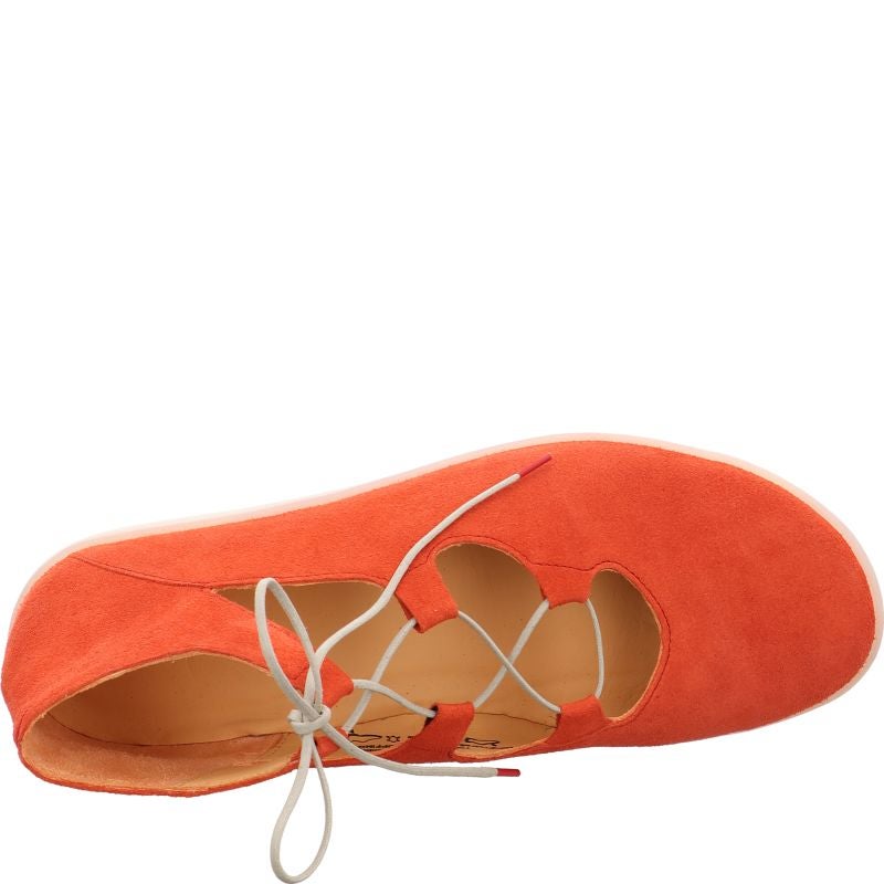 Think NATURE Woman Ballerina - Material: Leather in Red