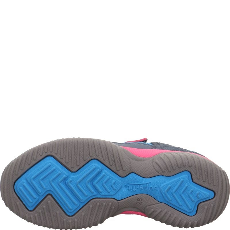 Superfit STORM Girls Sneakers low - Material: Leder/Sonstiges Material/Texti in Blue
