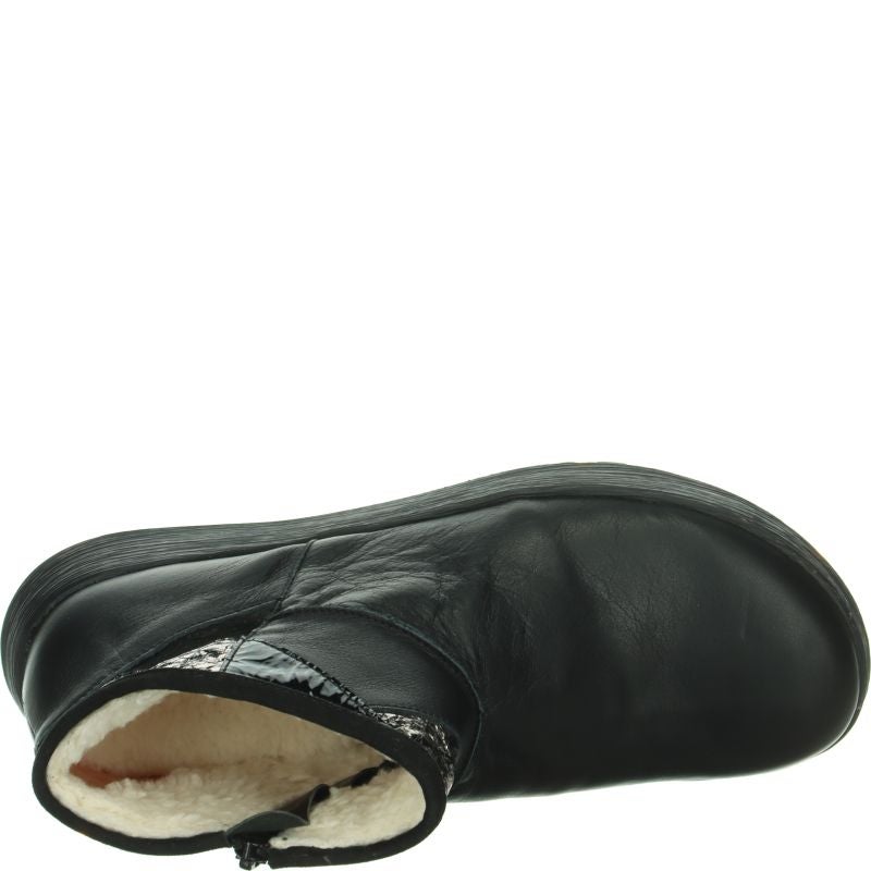 Think COMODA Woman Ankle boot - Material: Leather in Black