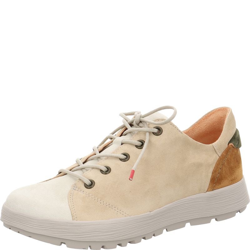 Think COMODA Woman Lace up shoe - Material: Leather in Beige