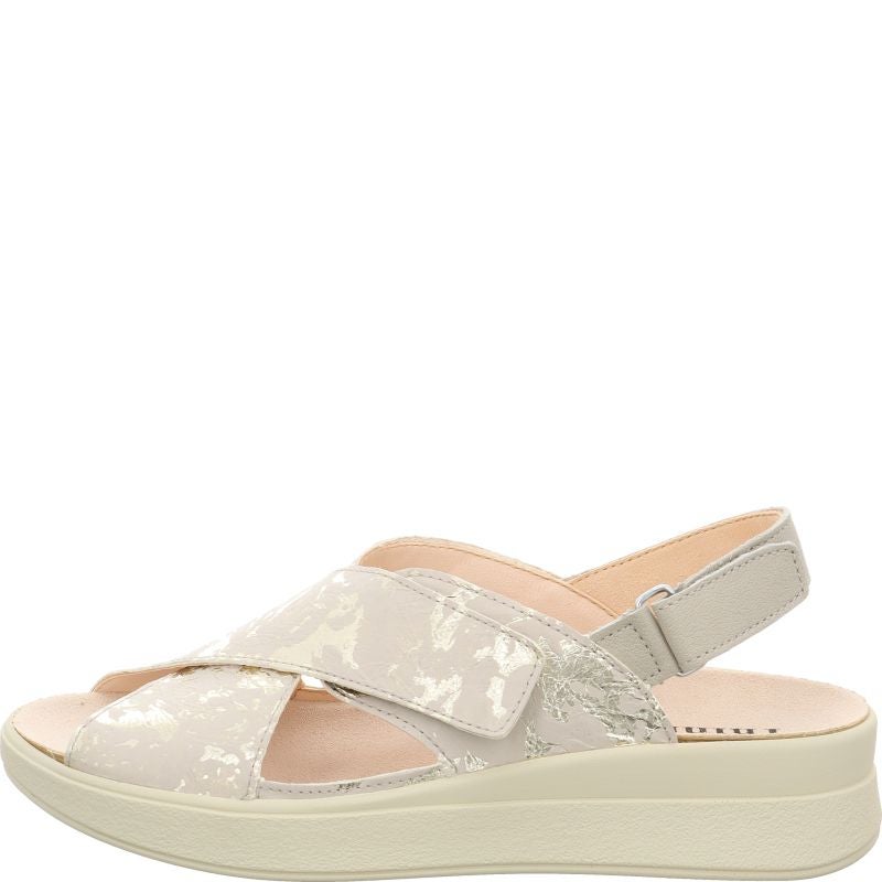 Think! MEGGIE Damen Riemchensandale - Material: Leder in Beige