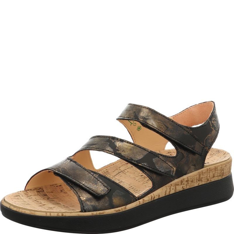 Think MEGGIE Strap sandal - Material: Leather in Multicolored