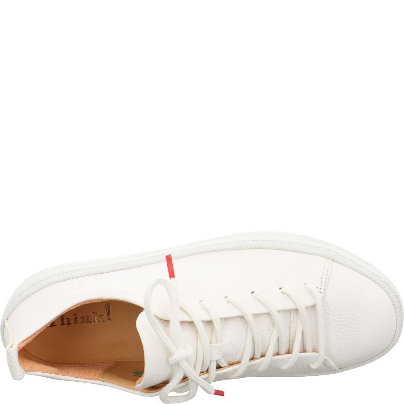 Think! KUMI Damen Sneaker low - Material: Leder in Weiß