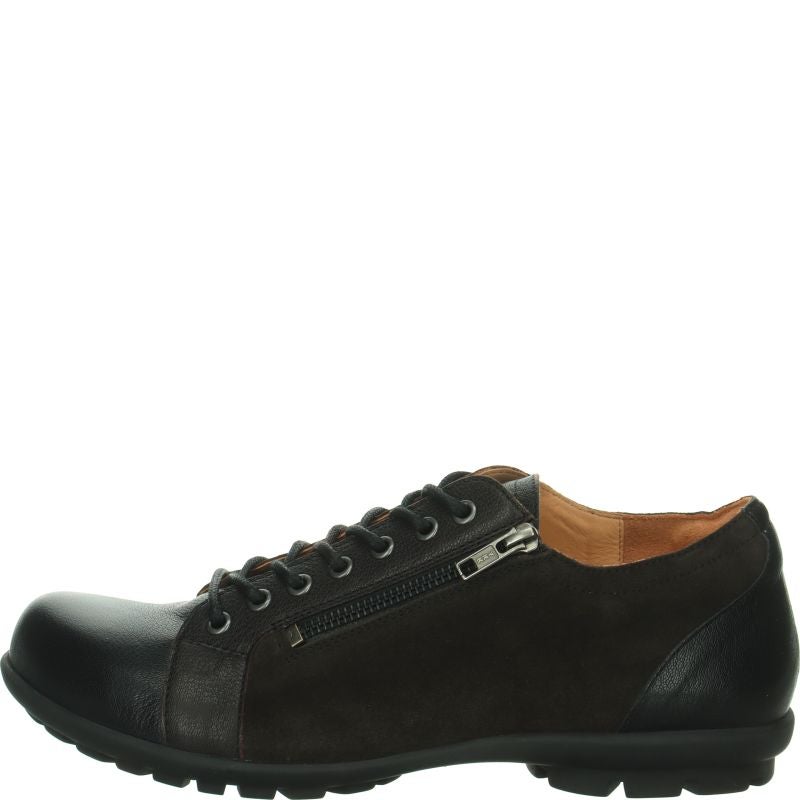 Think KONG HERREN Lace up shoe - Material: Leather in Brown