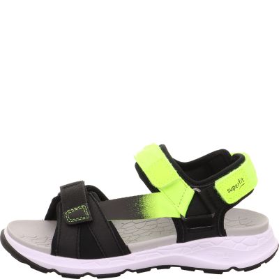 Superfit CRISS CROSS Jungen Sandale - Material: Textil/Sonstiges Material in Schwarz