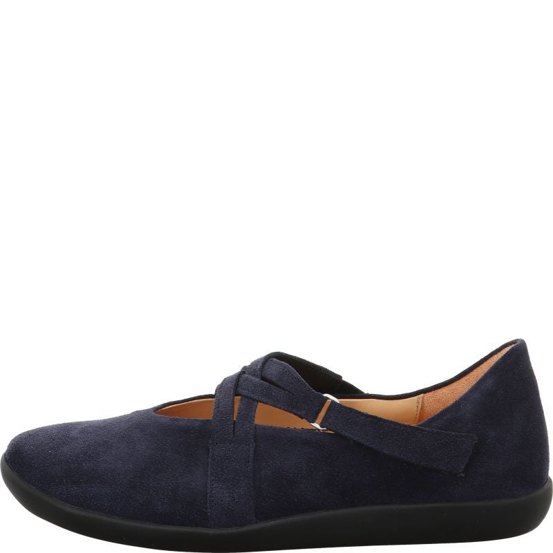 Think NATURE Ballerina - Material: Leather in Blue