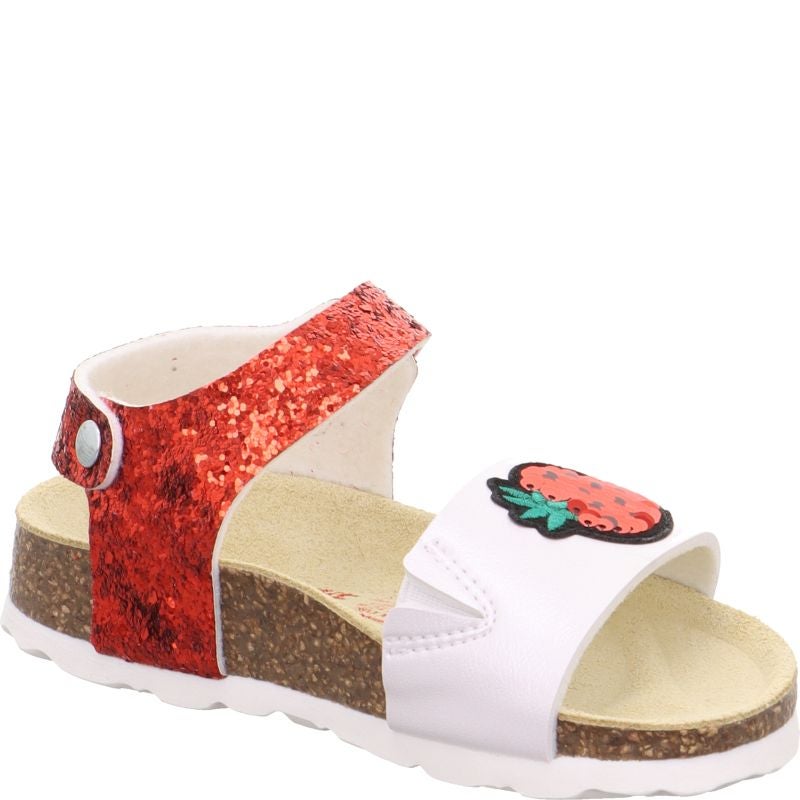 Superfit FUSSBETTPANTOFFEL Girls Sandal - Material: Sonstiges Material in Red