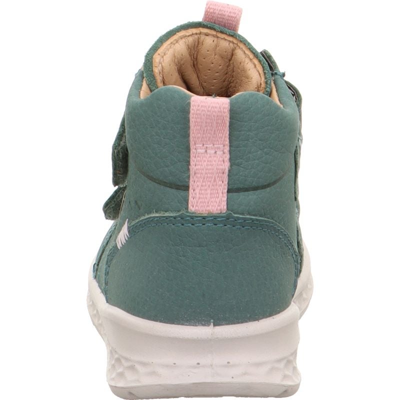 Superfit BREEZE Girls Sneakers high - Material: Leather in Green