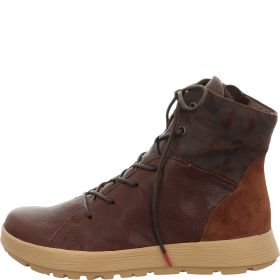 Think COMODA Woman Lace-up boot - Material: Leather in Brown