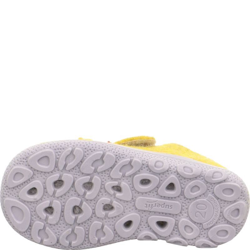 Superfit HAPPY OCTI Unisex | Girls Slipper - Material: Textile in Yellow
