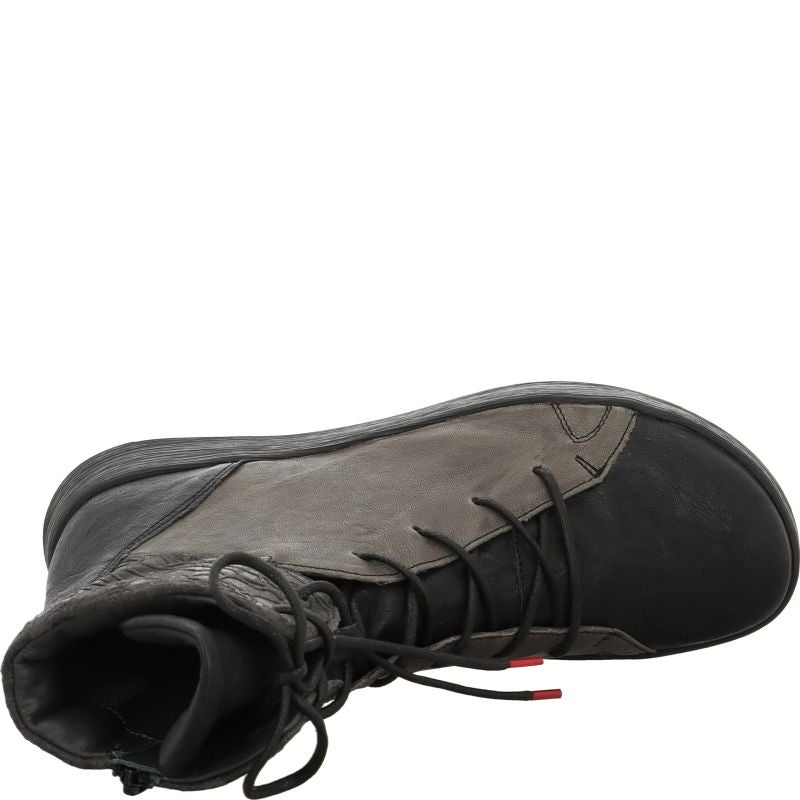 Think! COMODA Damen Stiefelette - Material: Leder in Schwarz