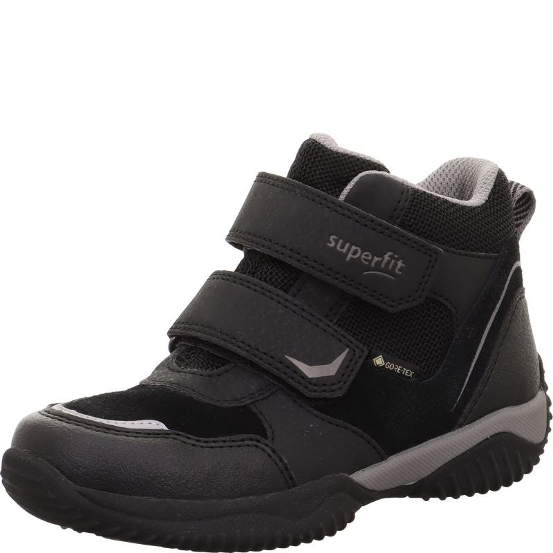 Superfit STORM Boys Sneakers high - Material: Leder/Sonstiges Material/Texti in Black