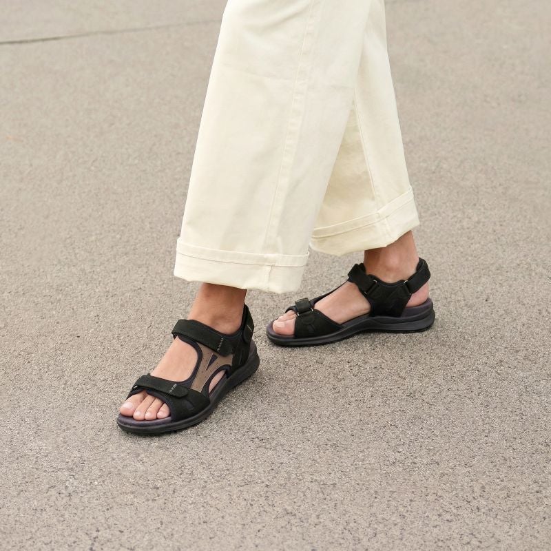 Legero SIRIS Damen Sandale - Material: Leder in Schwarz