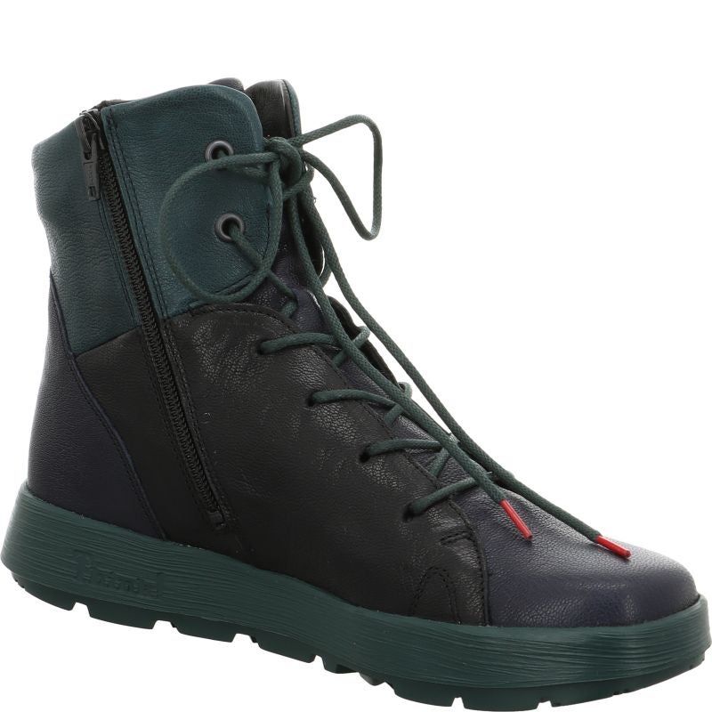 Think! COMODA Damen Stiefelette - Material: Leder in Blau