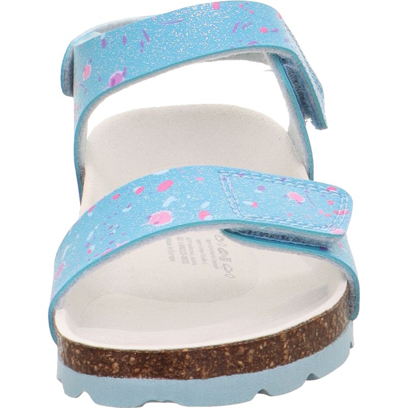 Superfit FUSSBETTPANTOFFEL Mädchen Sandale - Material: Sonstiges Material in Blau