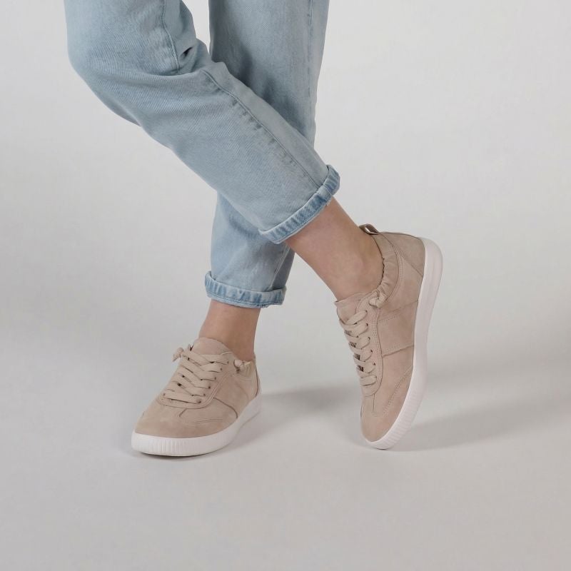 Legero SILENCE Woman Sneakers low - Material: Leather in Beige