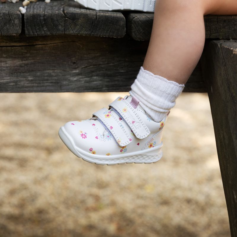 Superfit BREEZE Sneaker high - Material: Leder in Weiß