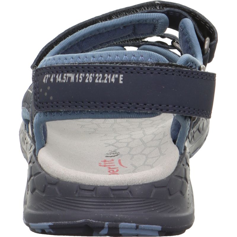 Superfit CRISS CROSS Unisex, Jungen Sandale - Material: Textil/Sonstiges Material in Blau