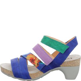 Think TRAUDI Woman Sandal - Material: Leather in Blue