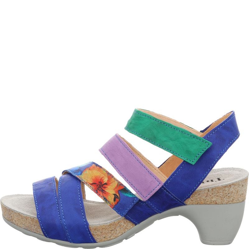 Think! TRAUDI Damen Sandalette - Material: Leder in Blau