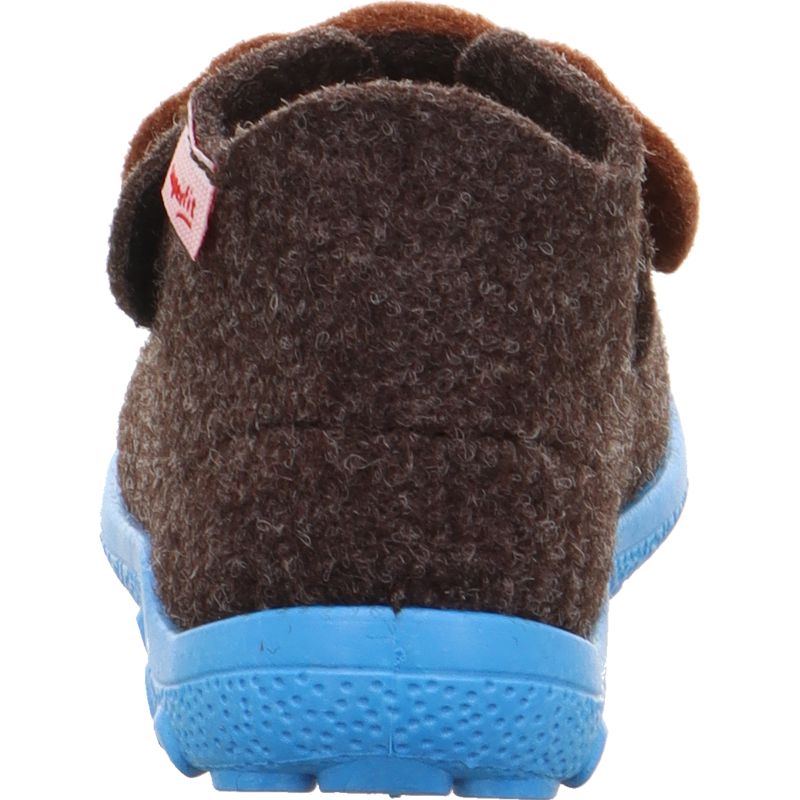 Superfit HAPPY OCTI Unisex | Boys Slipper - Material: Textile in Brown