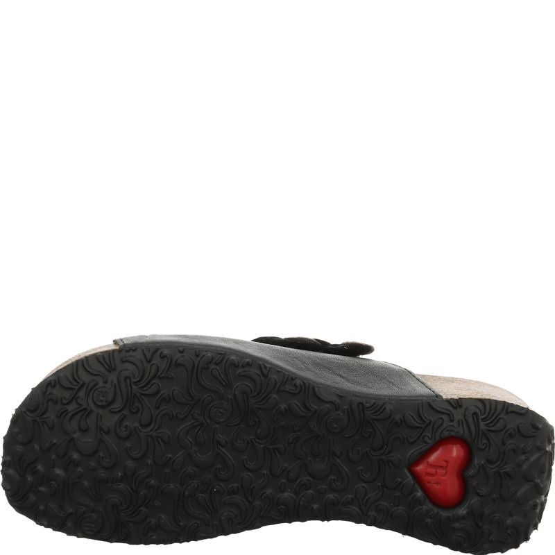 Think! MIZZI Damen Pantolette - Material: Leder in Schwarz