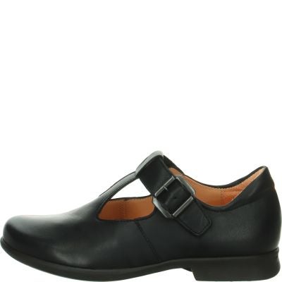 Think! PENSA DAMEN Damen Ballerina - Material: Leder in Schwarz
