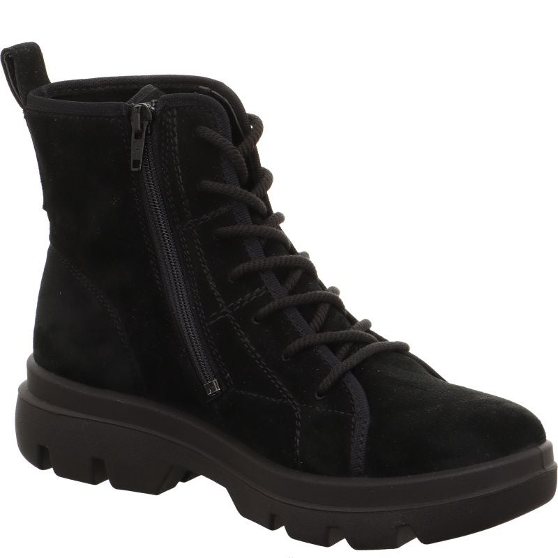 Legero ANGELINA Damen Schnürboots - Material: Leder in Schwarz