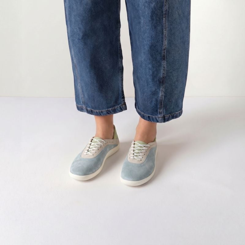 Think! BLO Damen Ballerina - Material: Leder in Blau