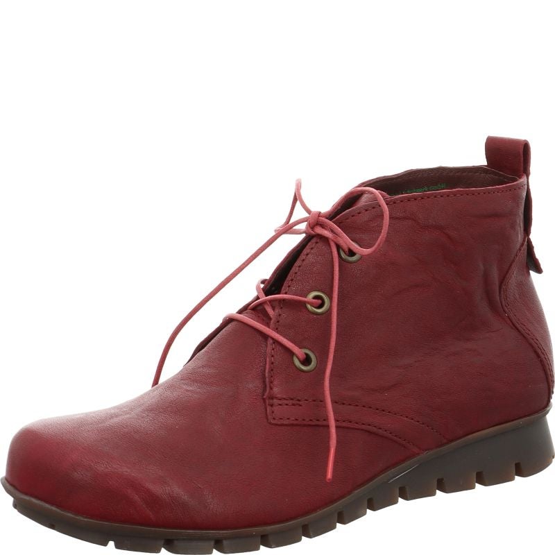 Think! MENSCHA Damen Ankle Boots - Material: Leder in Rot