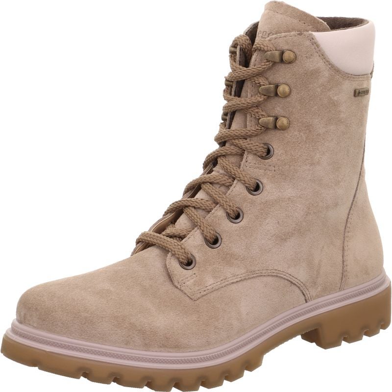 Legero MONTA Woman Lace-up boot - Material: Leather in Beige